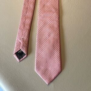 Fendi logo tie FF all over - Thick pink silk